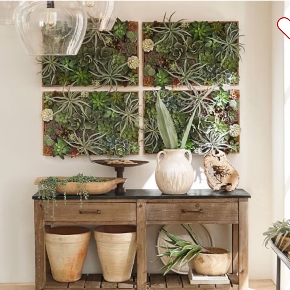 Pottery Barn Faux Succulent Wall Art Large - Picture 5 of 10